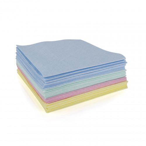 YELLOW Microfibre Cloth T9 Disposable 40x40cm Per 10 x 25 (101170) - Available to order