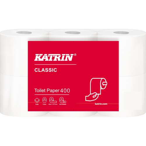 Katrin Classic 400 Toilet Rolls 2ply (400 sheets) (14293) per 42 rolls