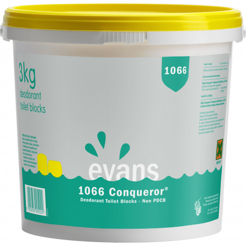 Evans '1066' Conqueror Toilet Blocks NON PDCB (Yellow) per 3 kg (A016DEV)
