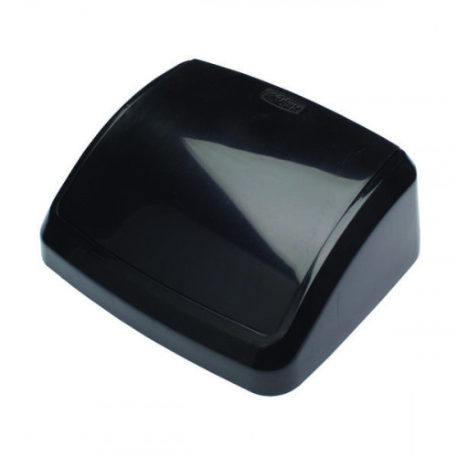 2WORK PLASTIC 10L SWING BIN LID BLK