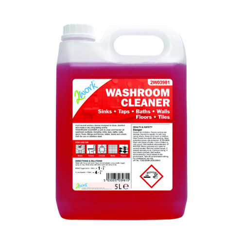 2WORK WASHROOM CLEANER 5 LITRE