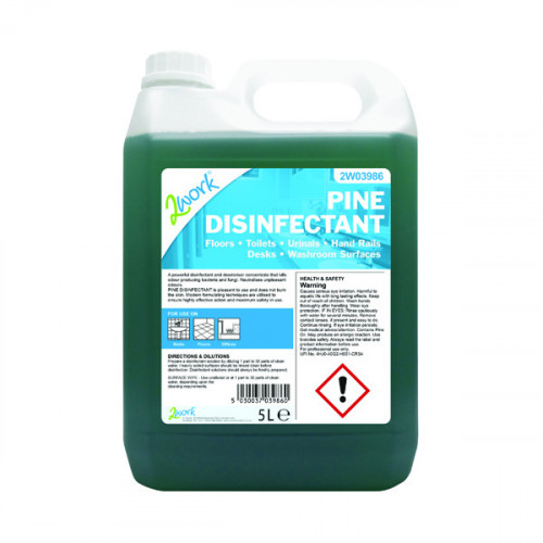 2WORK PINE DISINFECTANT 5LTR BOTTLE