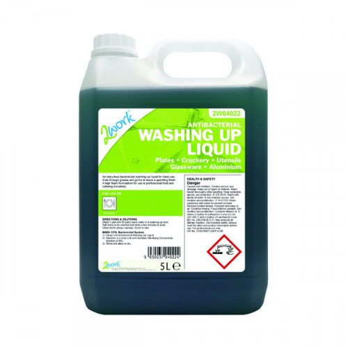 2WORK WASHING UP LIQUID ANTIBACT 5L