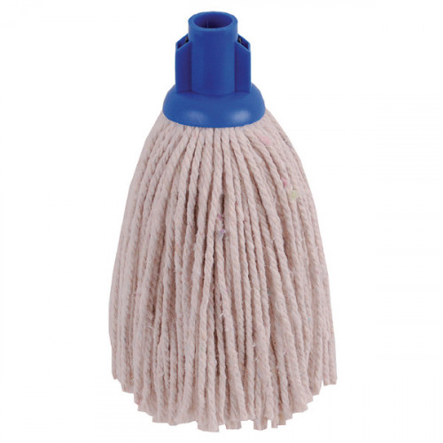 2WORK 12OZ PY SMOOTH MOP BLUE PK10