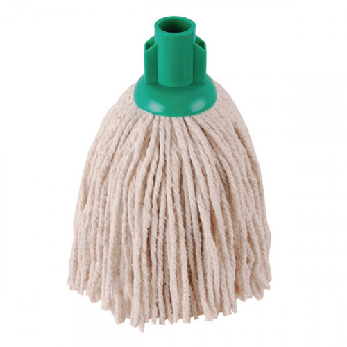 2WORK 12OZ PY SMOOTH MOP GREEN PK10