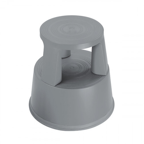 2WORK PLASTIC STEP STOOL DARK GREY
