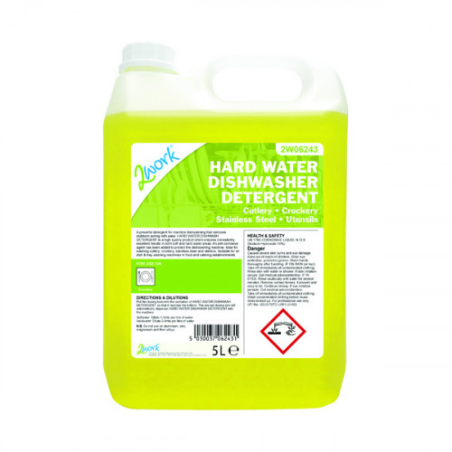 2Work Hard Water Dishwasher Detergent 5 Litre 2W06243