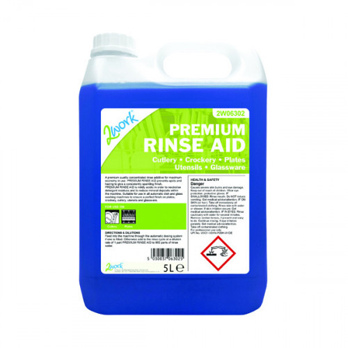 2Work Premium Rinse Aid 5 Litre 2W06302