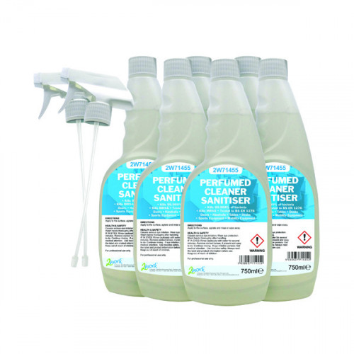 2WORK CLEANER SANITISER 750ML PK6
