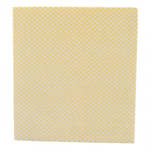 2Work Med Weight Cloth 380x400mm Yellow (Pack of 5) 103179Y