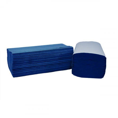 2WORK 1PLY VFOLD 190X250MM BLU P3510
