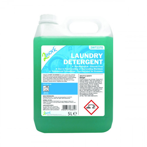2Work Liquid Laundry Detergent for Auto-Dosing Machines 5 Litre 2W72375