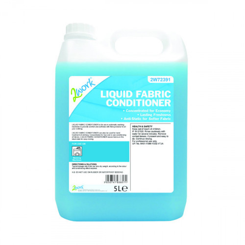 2Work Liquid Fabric Conditioner for Auto-Dosing Machines 5 Litre 2W72391