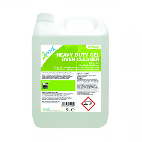 2Work Heavy Duty Gel Oven Cleaner Liquid Gel 5 Litre 2W75995