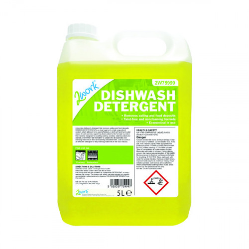 2Work Dishwasher Detergent Anti-Corrosive 5 Litre 2W75999