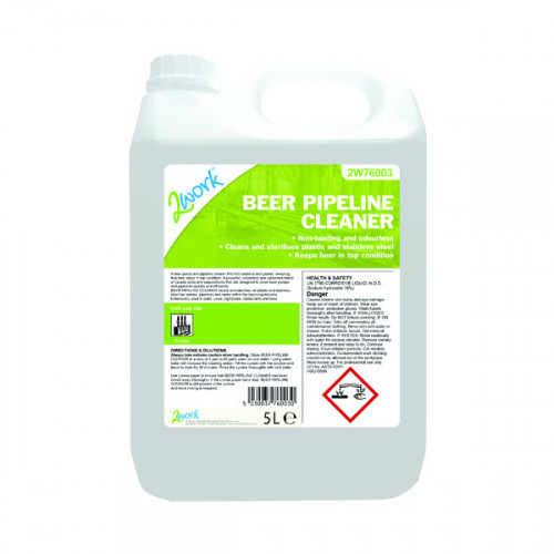 2Work Beer Pipeline Cleaner and Steriliser 5 Litre 2W76003