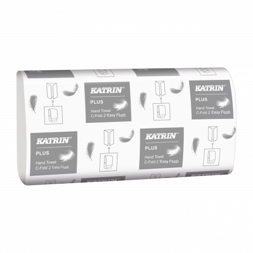 Katrin Z-Fold M2 EasyFlush Handtowels 2ply White (61624) per 2400/case