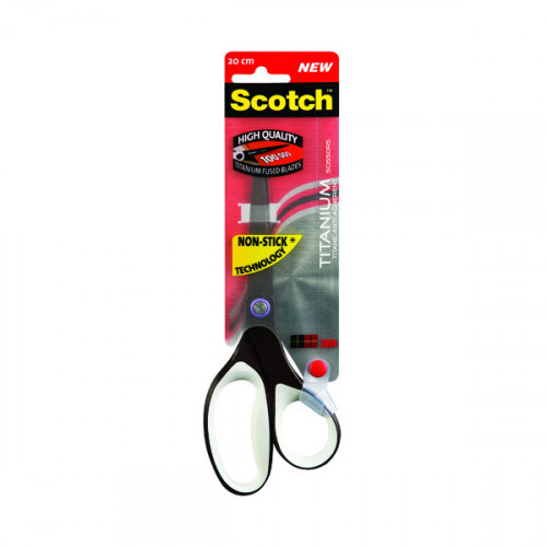 Scotch Titanium Non-Stick Scissors 200mm Black 7000034001