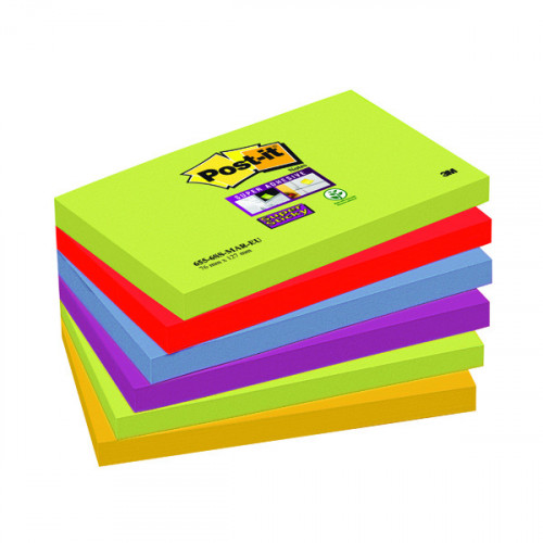Post-it Super Sticky 76x127mm Marrakesh(Pack of 6)654-6SS-MAR-EU