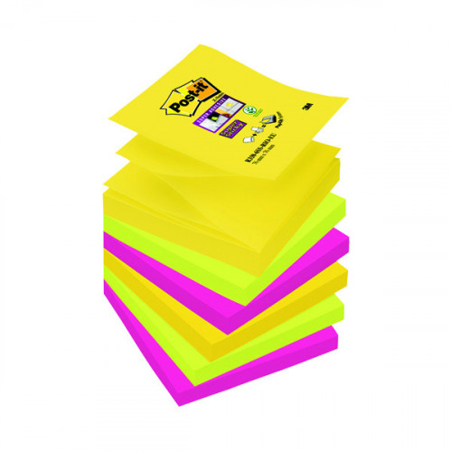 Post-it Super Sticky Z-Notes 76 x 76mm Rio (Pack of 6) R330-6SS-RIO-EU