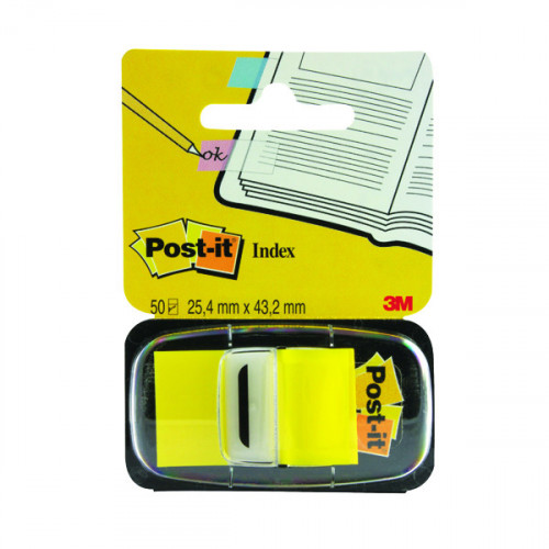 3M POST-IT INDEX YELLOW 25MM