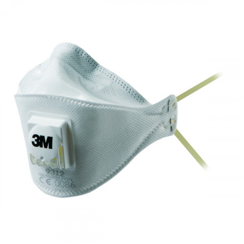 3M FFP1 Valved Fold-Flat Respirator 9312 (Pack of 10) GT500013260