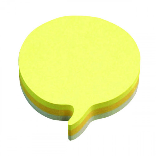 Post-it Notes Speech Bubble 70 x 70mm Rainbow (Pack of 12) 3M37917