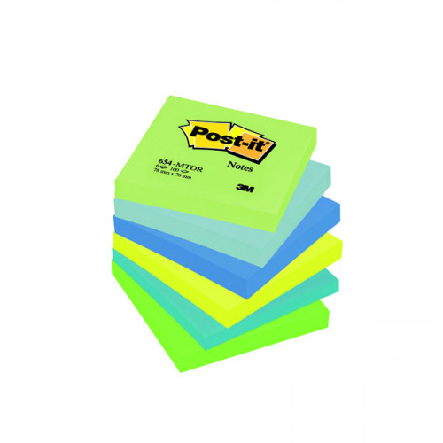 Post-it Notes 76 x 76mm Dream Colours (Pack of 6) 654MT