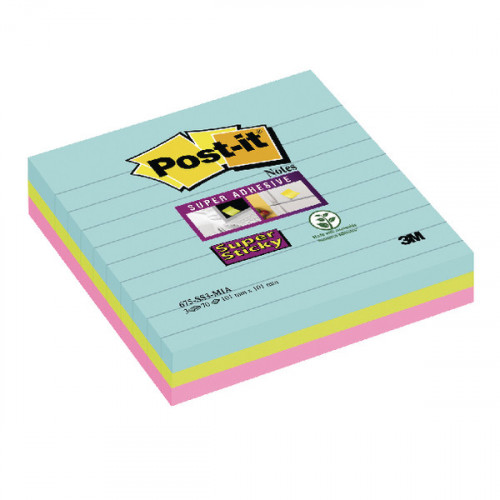 POST-IT S/S LINED XL NOTES COSMIC P3