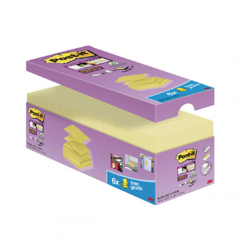 Post-it Super Sticky 76x76mm Z-Notes C Yel (Pack of 20) R330-SSCY-VP20