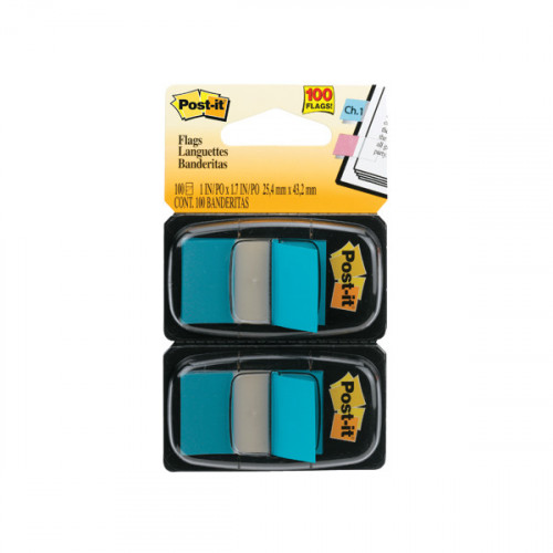 POSTIT INDEX FLAG DISPENSER BLUE PK2
