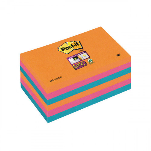 Post-it Notes Super Sticky 76x127mm Bangkok (Pack of 6) 70-0051-9806-7