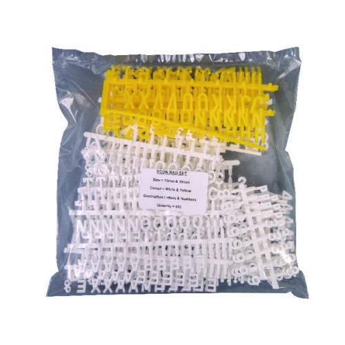 Announce Peg Letter Board Characters Assorted (Pack of 692) E-KIT692