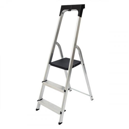 Werner Promaster 3 Tread Step Ladder with High Safety Hand Rail 7410318