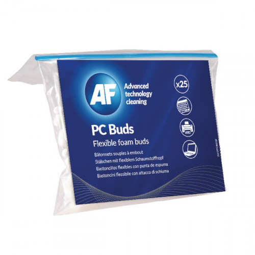 AF Flexible Foam Buds for PC Cleaning 130mm (Pack of 25) APCB025