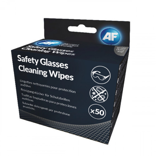 AF Safety Glasses Cleaning Wipes (Pack of 50) SGCS050