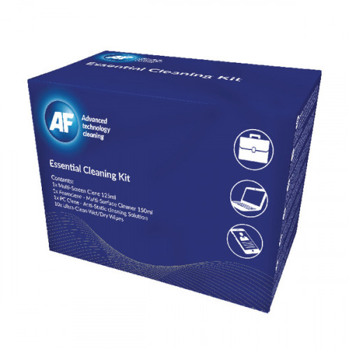 AF Essential Cleaning Kit (Multi Screen Clene, PC Clene Wipes, Foam Clene, Ultraclene Wipes) AECK001