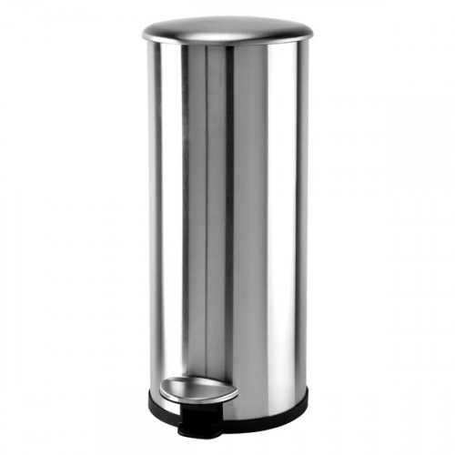 ADDIS 30L SOFT CLOSE BIN STEEL/BLK