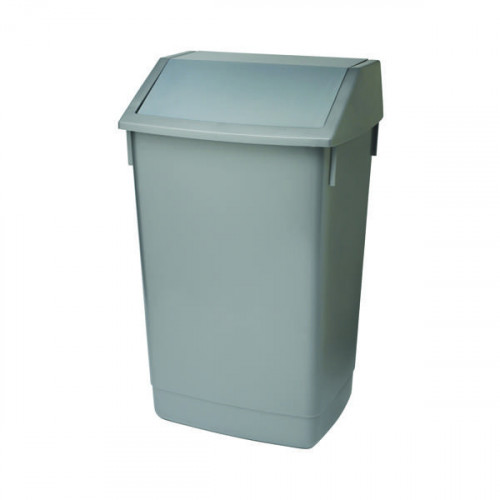 ADDIS 60L BIN METALLIC GREY FINISH