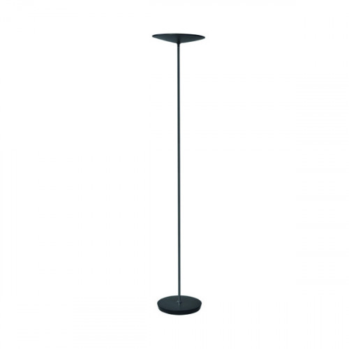 ALBA LED FLOOR LAMP ROUND HEAD BLK