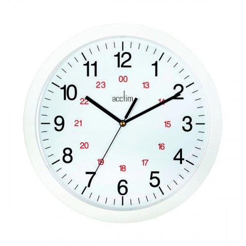 ACCTIM METRO 12 WALL CLOCK WHITE