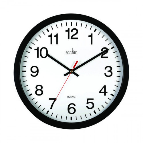 ACCTIM CONTROLLER WALL CLOCK BLK