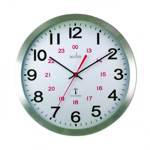 ACCTIM CENTURY RC ALU WALL CLOCK