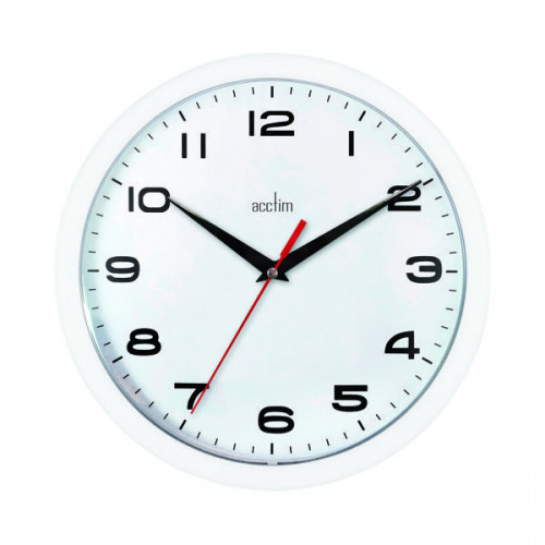 ACCTIM AYLESBURY WALL CLOCK WHT