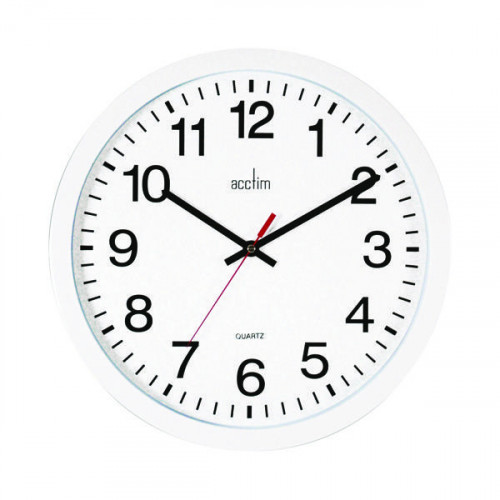 ACCTIM CONTROLLER WALL CLOCK WHT