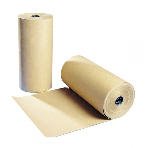 Polythene Coated Kraft Paper Roll 900mmx100m Brown 70080