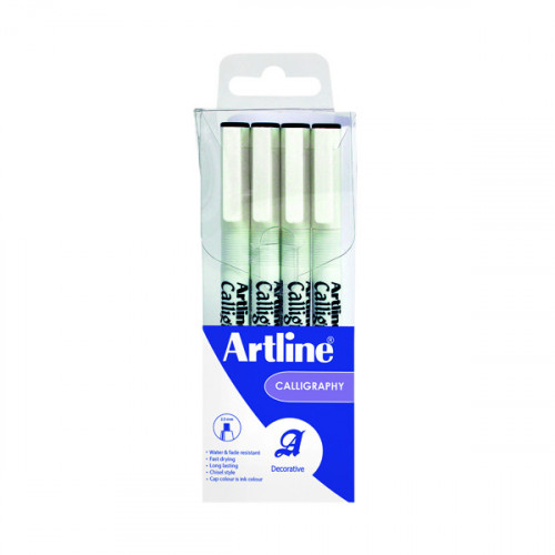 ARTLINE CALLIGRAPHY PEN BLACK PK4