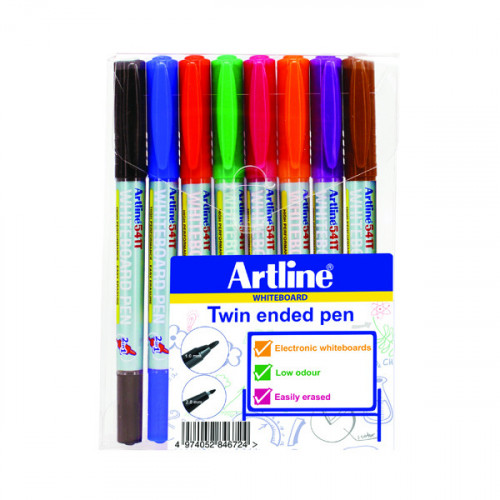 ARTLINE 2IN1 WHTBRD MRK FN/SUPFN PK8