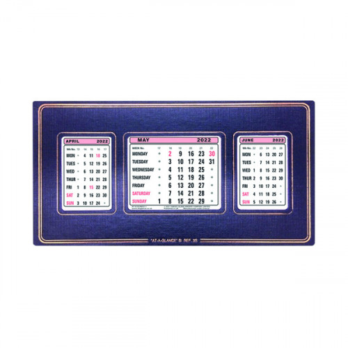 At-A-Glance Refillable Calendar 2022 3 Month View 3S22