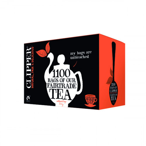 Clipper Fairtrade Blend 1 Cup Teabags (Pack of 1100) A07407